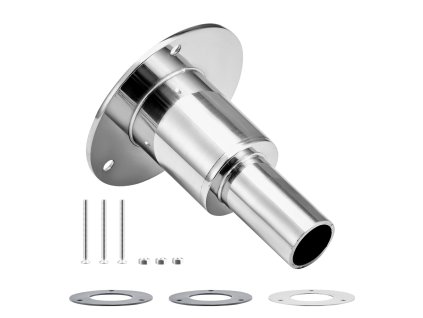 Prechodka výfuku cez trup 24mm, 316 nerez, rovná, pre 2/5/8 kW