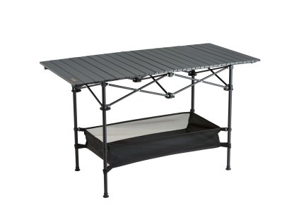 Skladací kempingový stôl, hliník a oceľ, ľahký, s vakom, 24×16 inch