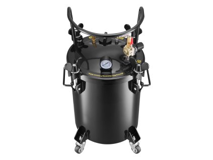 Tlaková nádoba na farbu 30 l oceľová, 3 rýchlospojky na striekanie