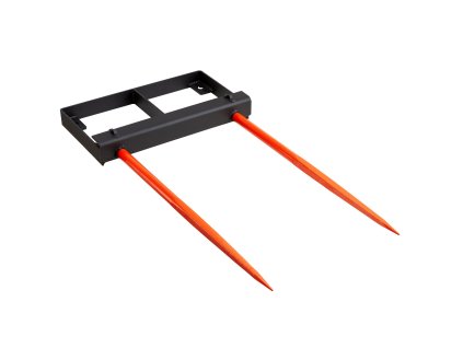 Vidly na balíky 49" nosnosť 3000lb, 2×17.5" hroty, 60" reťaz