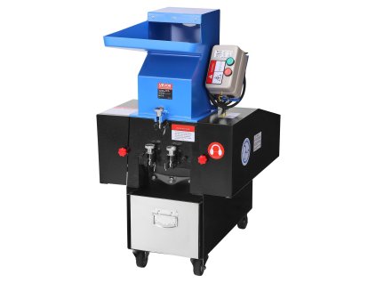 Drvič plastov 3HP/2.2KW, 100-150kg/h, 6mm sitko, kolieska, pre PVC