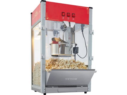 Popcornovač 1440W, 12 Oz kotlík, 80 šálok na dávku, temperované sklo