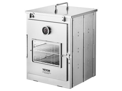 Skladacia kempingová rúra z nereze, 3 úrovne, na drevo a plyn