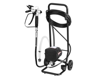Airless striekací stroj 650 W, 3000 PSI, s vozíkom a hadicou