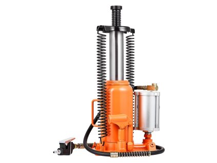 Hydraulický fľašový zdvihák 20 t, zdvih 260–495 mm, pneumat./man.