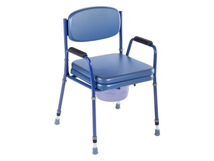 Nočníková stolička 3v1, nastaviteľná, nosnosť 181 kg, 5 l vedierko