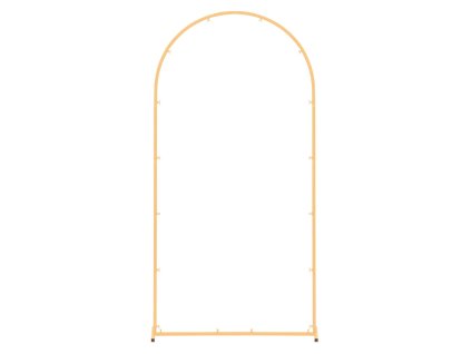 Oblúkový stojan na pozadie 2×1 m, zlatý kov, stabilná konštrukcia