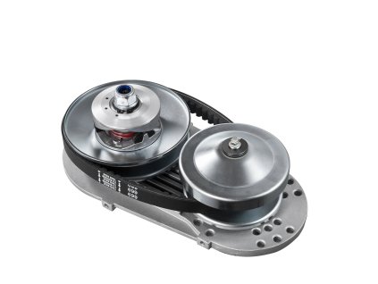 Hnacia spojka 2–8 hp, 2000 rpm, asymetrické kolesá, gumový pás