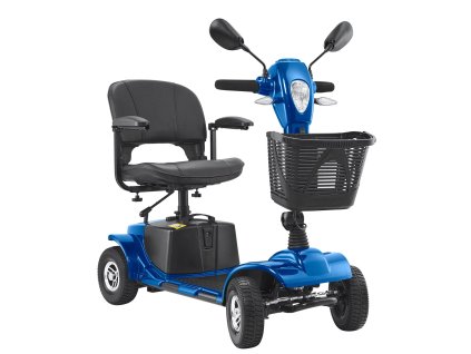 Elektrický skladací 4-kolesový skúter, dojazd 25 km, nosnosť 120 kg