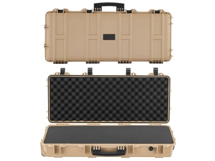 Pevné puzdro na zbrane 914mm, zamykateľné, 4× pena, kolieska ip67