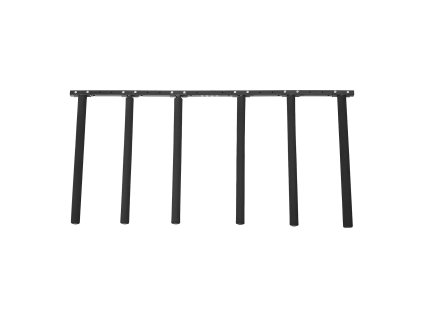 Vertikálny držiak na surfy, 5 priečok, nastaviteľný kovový, s penou