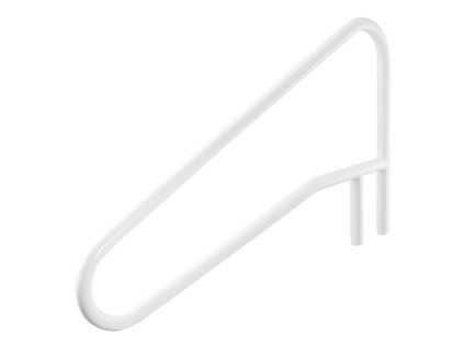 Zábradlie do bazéna nerez 137.1×81.3 cm, nosnosť 100 kg, s pätkou