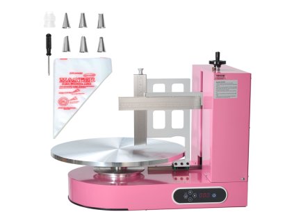 Stroj na natieranie tort s nastaviteľnou škrabkou, 4"–16", 25–320rpm