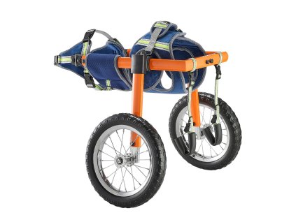 Vozík pre psy, 2 kolieska, ľahký, nastaviteľný h×š×d, 21.7-39.9 kg