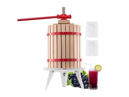 Lis na ovocie 4.75 Gal/18L, drevený kôš, 8 blokov, ručný, s rukoväťou