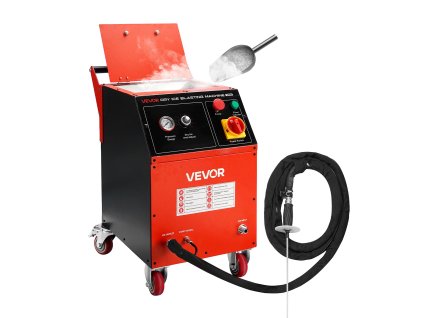 Stroj na čistenie suchým ľadom, 5 kg, 4 trysky, nastaviteľný tlak