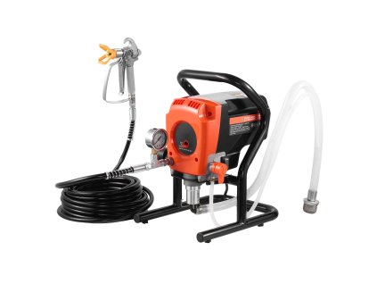 Airless striekací stroj 900W, 3300PSI, hadica, trysky, tyč a kefa