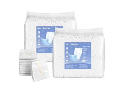 Jednorazové plienky pre samcov psov m, 96 ks (2×48), 360° proti úniku