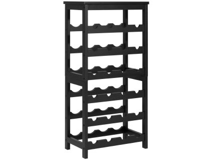 Stojan na víno 24 fliaš, 6 poschodí, odnímateľný bambusový stojaci