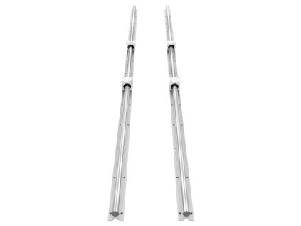 Súprava lineárnych koľajníc sbr20 2×2000 mm, 4 ložiskové bloky