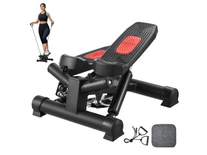 Mini stepper s hydraulikou, odporové pásy, lcd, nosnosť 330LBS