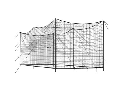 Voľne stojaca sieť na baseball 10668×3200×3100mm uzlovaná 45-ply hdpe