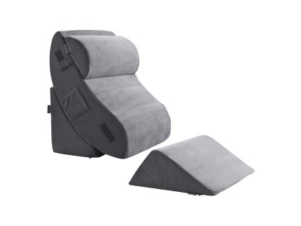 Klinový vankúš 4 ks nastaviteľný ortopedický na nohy, krk a chrbát