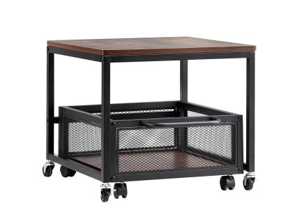 Stojan pod mini chladničku s úložným vozíkom, 198 lbs, kolieska