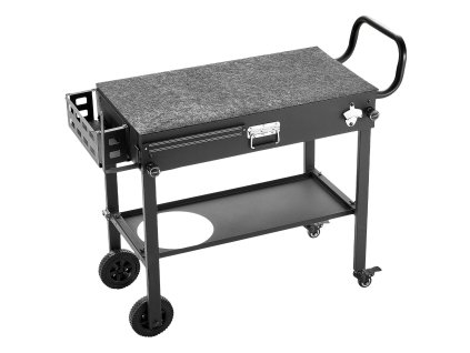 Skladací grilovací stolík 787×432mm, kolieska a magnetický držiak
