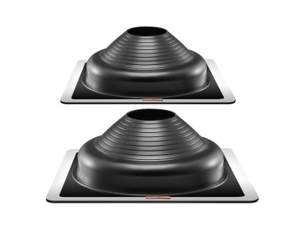 Strešné manžety pre rúry 2 ks 6-3/4"–14", epdm, kovová základňa