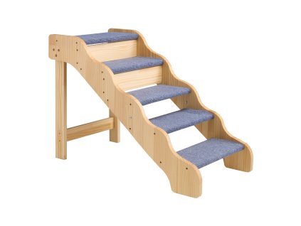 Schody pre domáce zvieratá 5 stupňov, nosnosť 68 kg, protišmyk