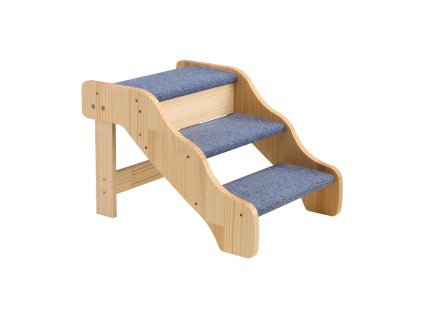 Schody pre psy a mačky 3 stupne, nosnosť 68 kg, protišmyk pre šteňatá