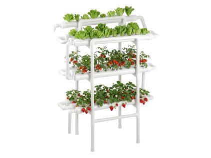 Hydroponický systém 3-poschodový 90 miest, upvc, časované zavlažovanie