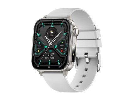 220283 inteligentne hodinky colmi p80 strieborne