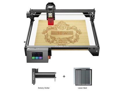 LONGER RAY5 10W Laser Engraver + Laser Bed + Rotary Roller