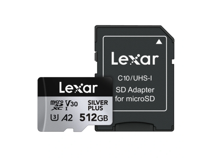 230825 karta pamate lexar high performance silver plus microsdxc 512gb adapter