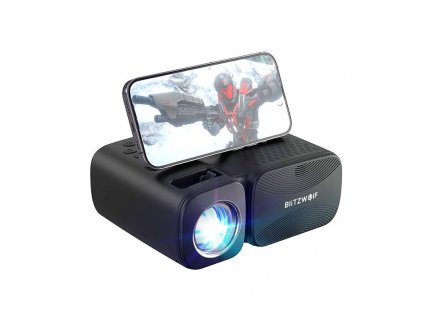 BlitzWolf BW-V3 Mini LED beamer / projektor, Wi-Fi + Bluetooth (černý)