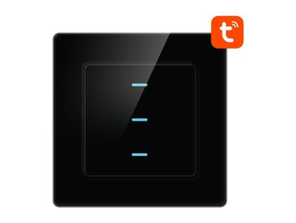 132081 inteligentny vypinac svetla wifi avatto n ts10 b3 3 way tuya cierny