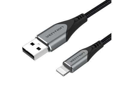 Kabel USB 2.0 pro Lightning, Vention LABHF, 1 m (šedý)