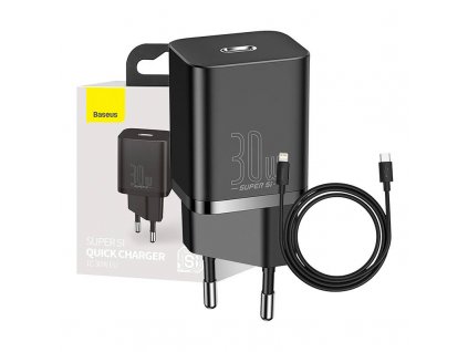 Rychlonabíječka Baseus Super Si 1C 30W (černá)