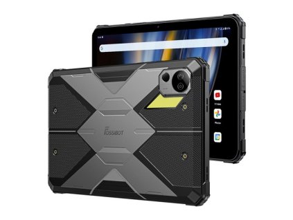 FOSSiBOT DT2 Rugged Tablet, Android 13, 4G Dual SIM, 10.4'' 1200x2000 IPS Display, MTK Helio G99 Octa Core 2.0GHz, 12GB RAM 256GB ROM, WiFi6 Bluetooth5.0, 64MP+32MP Camera, 22000mAh 66W Fast Charge, LED Flasher, Water/Dust/Shock-proof, Face ID - Grey