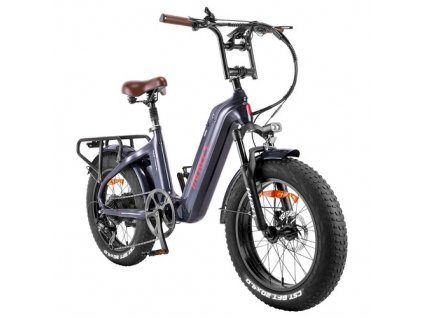 Fafrees F20 Master E-bike 20*4.0 inch Air Tire 500W Rear Drive 25km/h Max Speed 48V 22.5Ah Samsung Battery 140-160km Range Hydraulic Disc Brakes Carbon Fiber Frame - Aurora Grey