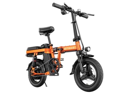 ENGWE T14 Folding Electric Bicycle 14 Inch Tire 250W Brushless Motor 48V 10Ah Battery 25km/h Max Speed - Orange