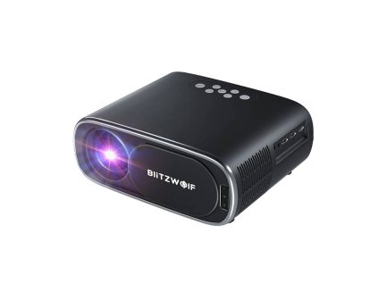 92121 4 blitzwolf bw v4 1080p led beamer projektor wi fi bluetooth cierny