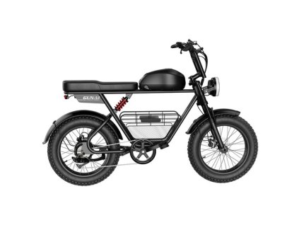 GUNAI-T Electric Bike, 1000W Motor, 48V 21Ah Battery, 20*4.0-inch Fat Tires, 60km/h Max Speed, 120km Max Range, Hydraulic Disc Brake, Front & Rear Suspension, Shimano 7-Speed