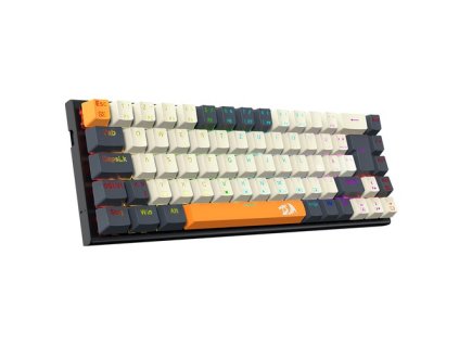 Redragon QWERTZ German Layout K633CGO-RGB Ryze 68-Key Mechanical Gaming Keyboard, Red Switch RGB Backlight Metal Panel USB-C Wired Connection, Hot-Swappable Mechanical Switches Programmable Keys Colorful PBT Keycaps with 4 Extra Outemu Switches