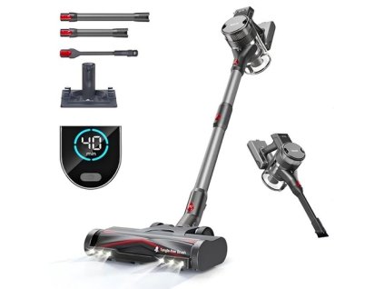 Maircle S3-MATE B Cordless Vacuum Cleaner, with Store and Charge 2-in-1 Dock, 40min Runtime, 30kPa Power Suction, LED Control Display, for Hard Floors, Carpet and Pet Hair