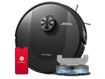 Ultenic D10 Robot Vacuum Cleaner, 15min LiDAR Quick Map, 4000Pa Suction, 120min Runtime, Carpet Auto-Boost, No-Go Zone, Time Scheduled, Siri/Alexa/APP Remote Control, for Hardwood, Tiles, Carpet, etc.