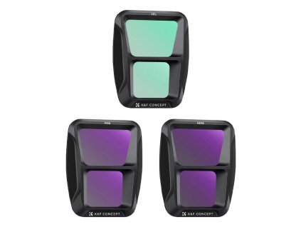 Filtr K&F Concept CPL+ND8+ND16 Kit pro DJI Air 3