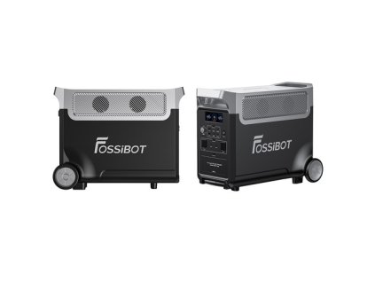 FOSSiBOT F3600 Pro Portable Power Station + FB3840 Expansion Battery, 3840Wh LiFePO4 Battery, Max. 11520Wh Expansion, 3600W High AC Output, 2000W Max Solar Charge, 1.5h Full Charge, PD 100W, 13 Output Ports, LED Flashlight, UPS, APP Control